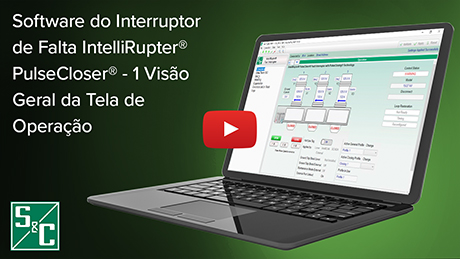 Software do Interruptor de Falta IntelliRupter® PulseCloser® - 1, Visão Geral da Tela de Operação