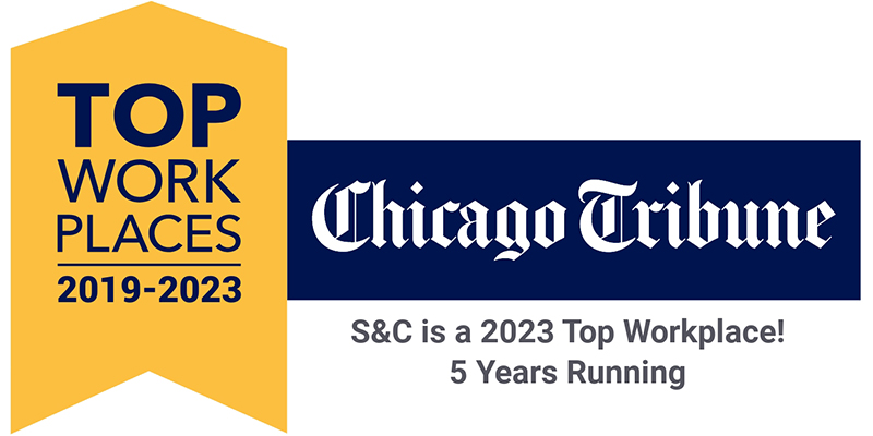 SC Chicago Top Workplace award banner